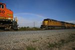 BNSF 4460 Meets UP 9101 under the Rainbow